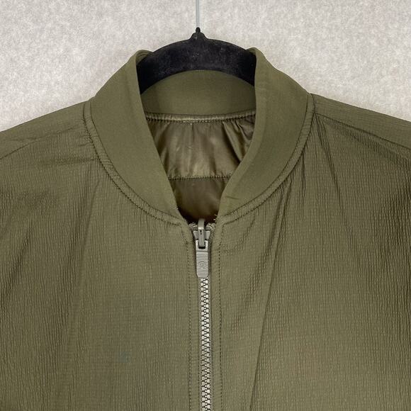 Lululemon Jacket Womens 8 Dark Olive Non-Stop Bomber Reversible - Picture 7 of 10